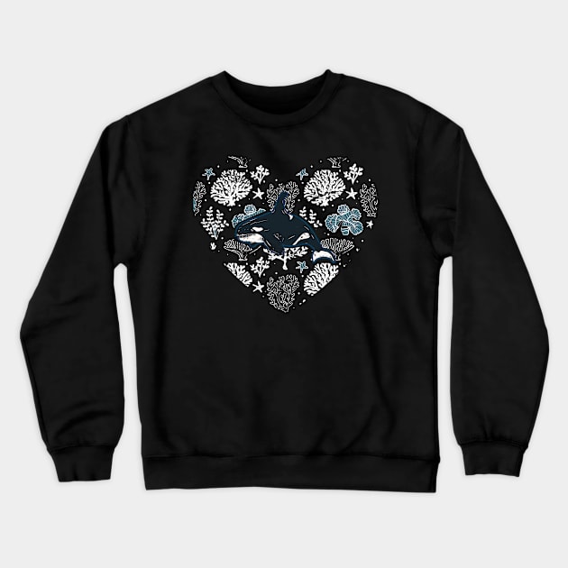 Love Orca Crewneck Sweatshirt by shirtsyoulike